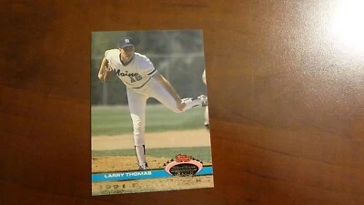 1992 TOPPS STADIUM CLUB  1991 DRAFT PICK  #186 LARRY THOMAS    BASEBALL CARD - Image 1 of 2
