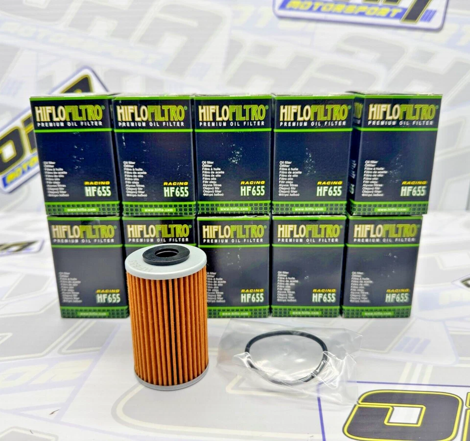10x NUEVO Filtro de aceite Hiflo Premium HF655 para Husqvarna FC450 2014 2015 Foto 1 de 1