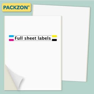 500 8.5x11 Sticker Printer Paper Full Sheet Self Adhesive Shipping Labels - Picture 1 of 4