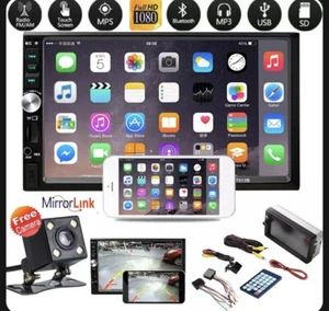 KFZ 7 Zoll Autoradio Bluetooth Doppel 2 DIN MP5 Player FM Autoradio Empfang - Bild 1 von 9