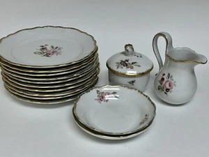 hutschenreuther selb bavaria Empire Pattern Set Of 14 Plates Creamer Sugar Bowl - Picture 1 of 6