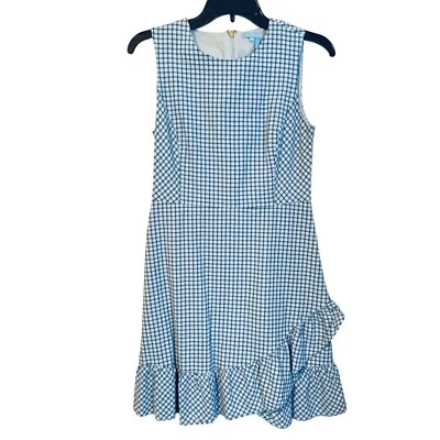 Draper James синий имбирь без рукавов хлопковое платье размер 4 - Изображение 1 из 4