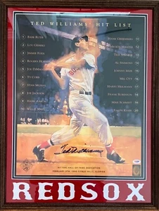 Ted Williams autographed signed 16x20 framed MLB Boston Red Sox PSA COA - Picture 1 of 4