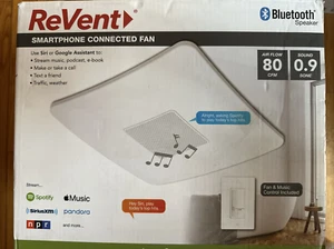 Revent 80 CFM Ceiling Bathroom Exhaust Fan with Bluetooth Speaker RVM80 - Picture 1 of 2