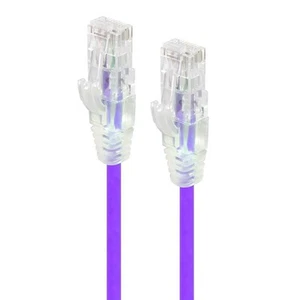 O-Alogic 1m Purple Ultra Slim Cat6 Network Cable - Series Alph - Picture 1 of 1