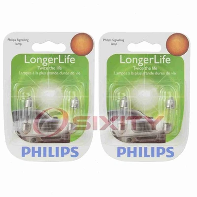2 bombillas de luz de lectura traseras Philips para Acura Vigor 1992-1994 eléctricas vk Foto 1 de 4