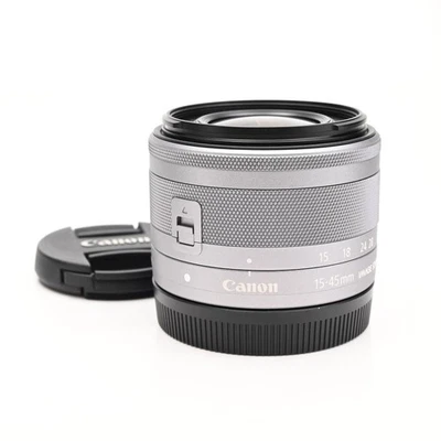 Lente Canon EF-M 15-45mm f3.5-6.3 IS STM prata #778 - Imagem 1 de 4