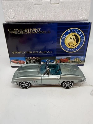 Franklin Mint 1966 Chevy Corvette кабриолет из стекловолокна 1:24 Mosport зеленый - Изображение 1 из 4