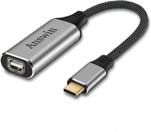 USB C to Mini Displayport (4K@60Hz), Thunderbolt 3 DisplayPort Grey  - Picture 1 of 7