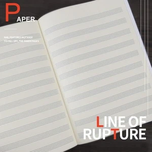 Music Notebook Blank Music Notebook Accessories Blank Music Double-sided - Picture 1 of 7