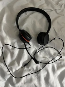 Jabra Evolve 30 II Stereo Wired Headset with Boom Mic –3.5mm Jack – Black/Red - Picture 1 of 6