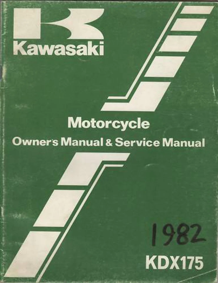 Kawasaki Motorcycle KDX175 1982 manual de servicio Foto 1 de 1