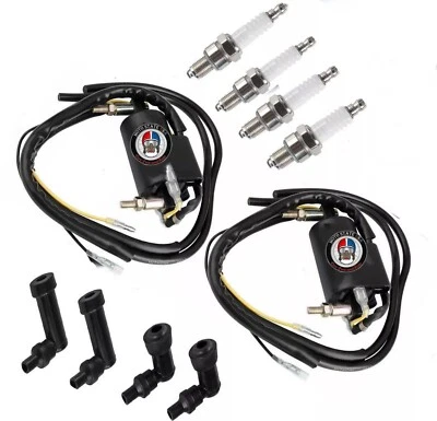 2X SUZUKI GS1150 GS1100 GS1000 GS850 GS750 12V 4ohm Dual Output Ignition Coil - Image 1 of 4