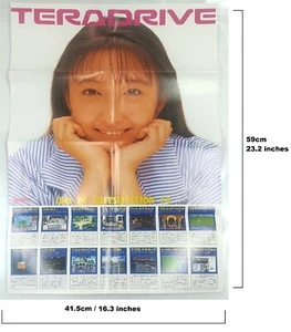 SEGA Teradrive Plakat IBM PC Soft Selection 14 Niezwykle rzadki Świetny stan - Zdjęcie 1 z 7