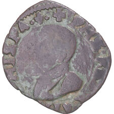 [#342220] Coin, FRENCH STATES, Franche-Comté, Philip II, 2 Deniers, 1606, D, ole
