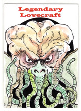 2013 MONSTERWAX LEGENDARY LOVECRAFT Clinton Yeager Original Sketch Card CTHULHU