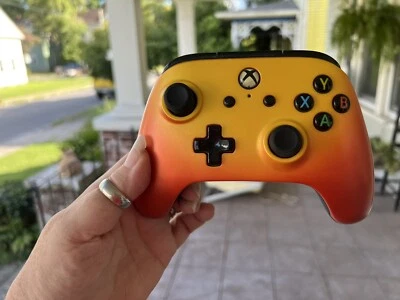 Power A Wired Controller for Xbox One&Windows 10 fire orange 1506687-01 NO CABLE - Image 1 of 4