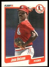 1990 Fleer Baseball Card Jose DeLeon St. Louis Cardinals #248