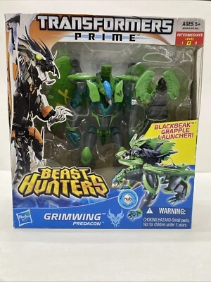 Transformers Prime Grimwing Predacon Beast Hunters Blackbeak Grapple Launcher quase perfeito - Imagem 1 de 4