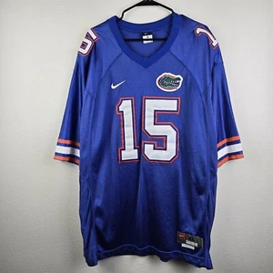 Men's XL Nike Tim Tebow 15 Embroidered NCAA Patch Football Florida Gators Jersey - Picture 1 of 5
