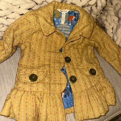 Chaqueta MATILDA JANE Niñas Amarilla Going Easy Talla 4 Botones Foto 1 de 4