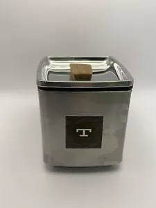 Bote de té MCM de acero inoxidable. Pieza de repuesto triangular vintage - Imagen 1 de 6
