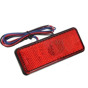 LED Reflector Red Rear Tail Brake Stop Marker Light Truck Trailer SUV CE DOT SAE - Picture 1 of 10