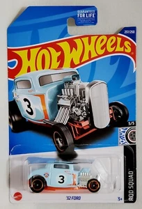 2022 HOT WHEELS - '32 FORD 237/250 - ROD SQUAD 5/5 - 1:64 GULF - Picture 1 of 4
