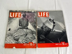 Vintage Life Magazine Aug 9th,1937 WTM & Aug 23rd "TT" - Picture 1 of 7