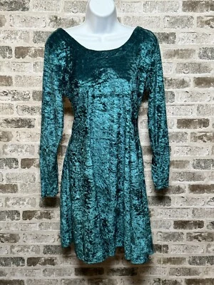 Vestido de terciopelo aplastado Juniors de colección talla 9 cóctel Y2K Fit and Flare Jewel Been Foto 1 de 4