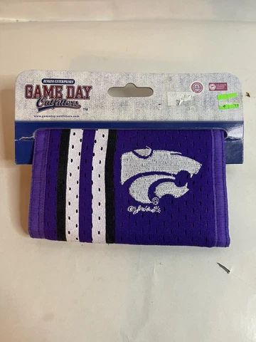 Kansas State Wildcats Gameday Outfitters Purple Mesh Striped Logo Wallet Cover