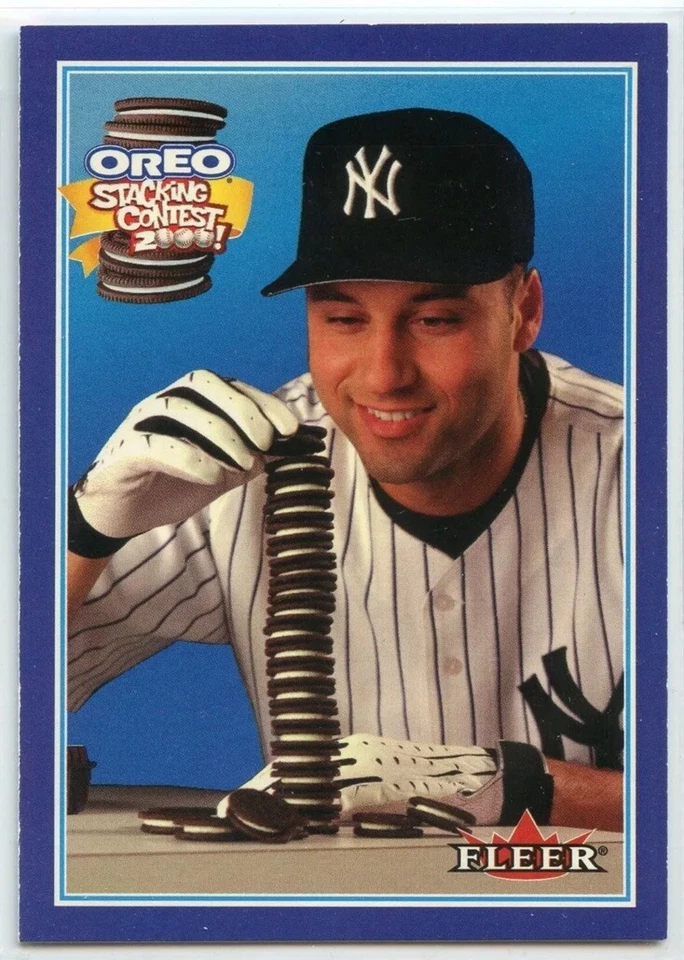 Cantidad 2000 Fleer '¡Concurso de apilamiento Oreo 2000!' - Derek Jeter - Yankees de Nueva York Foto 1 de 1