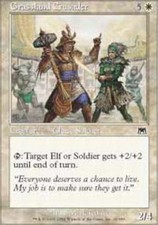 1x Grassland Crusader - Foil NM, English MTG Onslaught