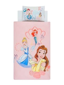 Disney Princess Funda Edredón Individual Juego Dream It Niña Algodón Dos Caras - Imagen 1 de 5