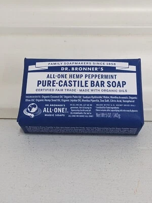 Dr. Bronner's Organic All-One Pure-Castile Bar Soap, Peppermint - 5oz - Image 1 of 4