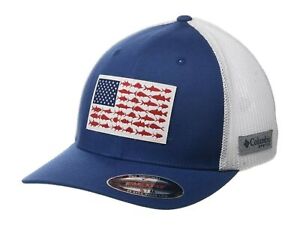 COLUMBIA PFG MESH HAT, FLEXFIT CAP, FITTED, Size S/M, L/XL, Baseball, Fish Cap
