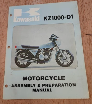 kawasaki KZ 1000-D Z1R  Extremely Rare assembly and preparation manual H1 H2 Z1 - Image 1 of 3