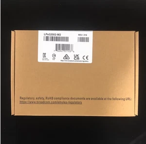 Genuine New Emulex 32g 2 PORTS FC HBA LPE32002 LPE32002-M2 w/2 Transceivers - Afbeelding 1 van 8