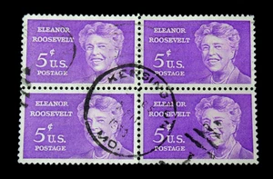 US Postage Stamp Scott 1236 Eleonor Roosevelt 5 Cent 1963 Used No Gum - Picture 1 of 2