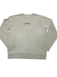 Pacsun Embroidered Los Angeles Sweatshirt Mens Small Green Crewneck Streetwear - Picture 1 of 7
