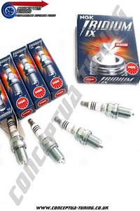 Set 4x Uprated NGK Iridium Spark Plugs HR7- For S15 Silvia SR20DET Spec R - Picture 1 of 8