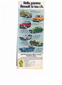 *ADVERTISING PUBBLICITA' GAMMA RENAULT - 1974 - Bild 1 von 1