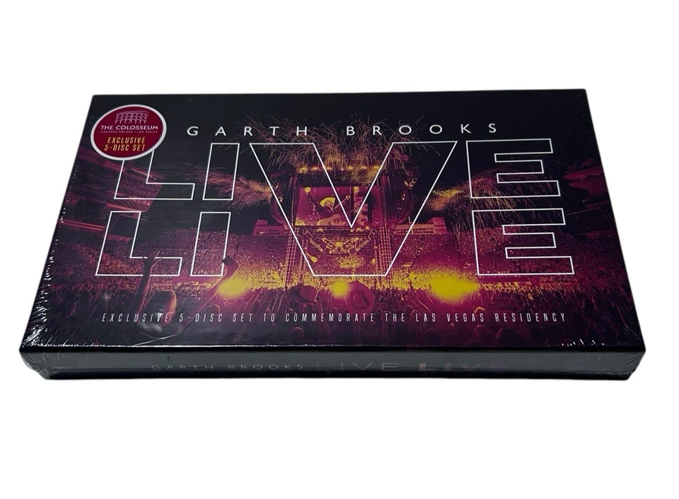 Garth Brooks 2022 Live Live 5Disc Double/Triple Live The Colosseum Vegas Box