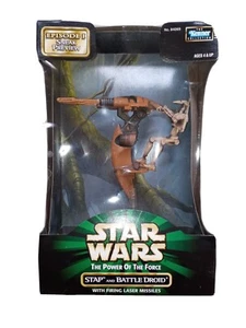 1998 Star Wars Power of the Force Stap and Battle Droid neu & versiegelt Kenner - Bild 1 von 5