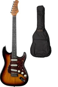 GUITARE ELECTRIQUE CORPS LEGER SUNBURST EKO ST400-SB + HOUSSE - Imagen 1 de 5