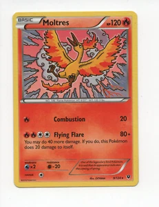 Moltres 9/124 RARE Pokemon Card TCG 2016 XY Fates Collide Nintendo LP - Picture 1 of 2
