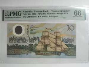 P-49b ND 1988 Australia Reserve Bank 10 dollars Commemorative PMG 66 EPQ - Picture 1 of 2
