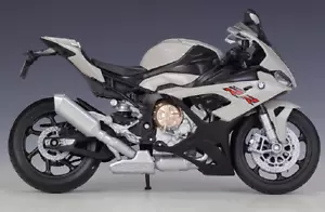 Welly 1:12 2021 BMW S1000RR modello moto pressofusa giocattolo nuovo in scatola grigio - Foto 1 di 3