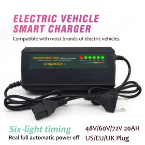 E-bike charger 48V 60V 72V 20AH Lead Acid Battery Charger 110V-240V - Picture 1 of 26