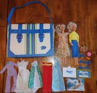 Darci couverture fille 2 poupées par Kenner 1978 avec étui, vêtements, papiers et accessoires